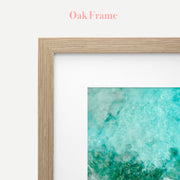 a picture frame with a picture of the ocean