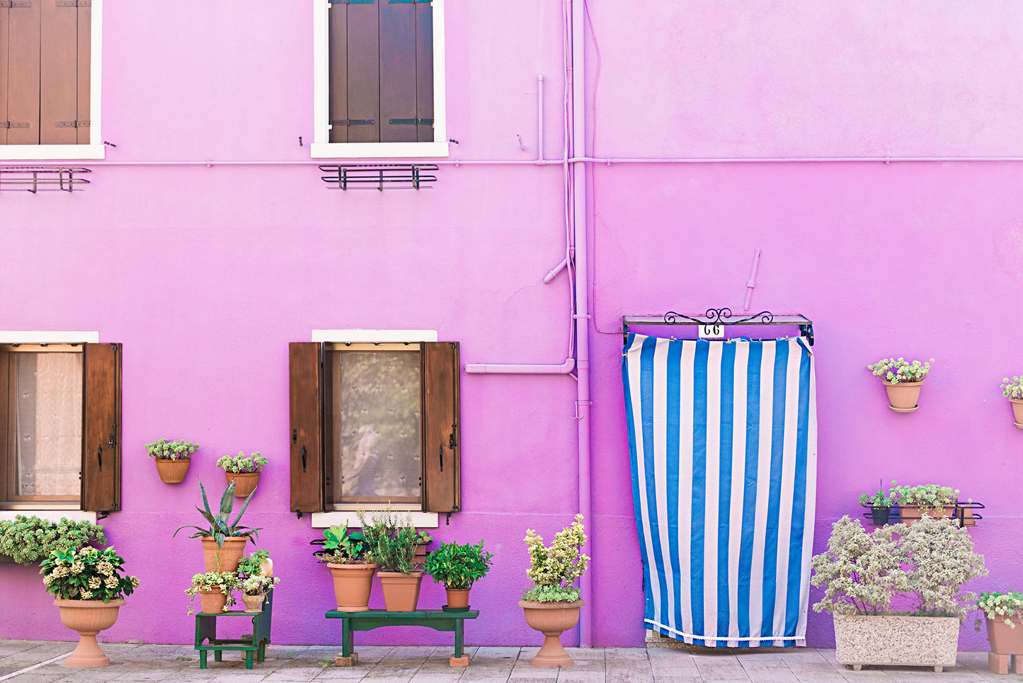 Purple and Blue - Burano, Italy