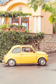 Yellow Fiat - Positano, Italy