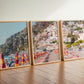 Positano Beach Triptych
