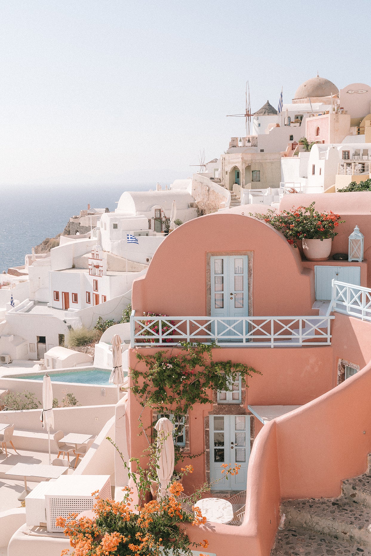 Sunlit Kastro House - Santorini, Greece